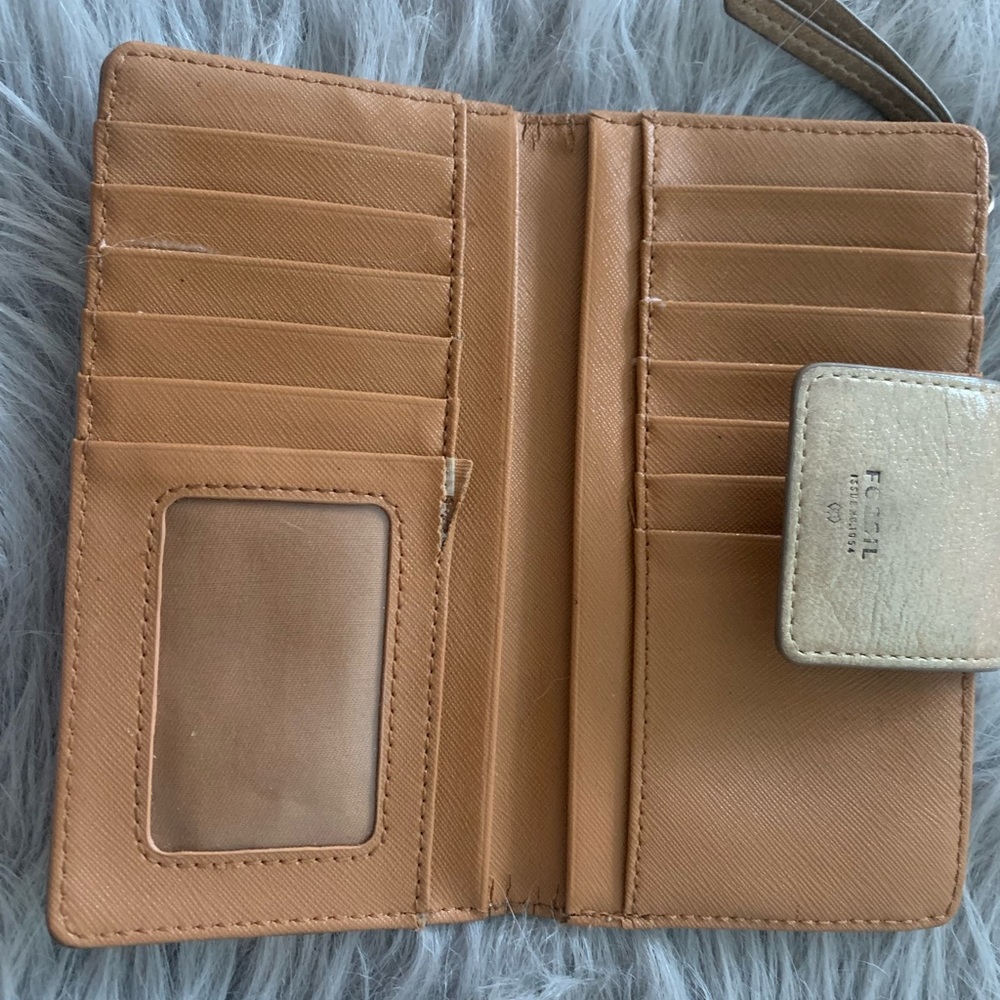 Fossil Wallet Pink Multicolor Large Wallet And Go… - image 6